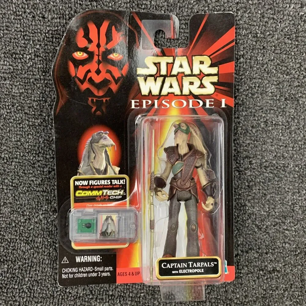 Vintage 1998 Star Wars Anakin Skywalker & Cpt Tarpals CommTech Action Figures